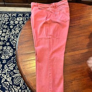 J.jill AUTHENTIC FIT SLIM ANKLE Jeans muted red Size 16